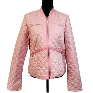Ralph Lauren Women’s Jacket | Pale Pink Ralph Lauren Quilted Jacket Size XL
